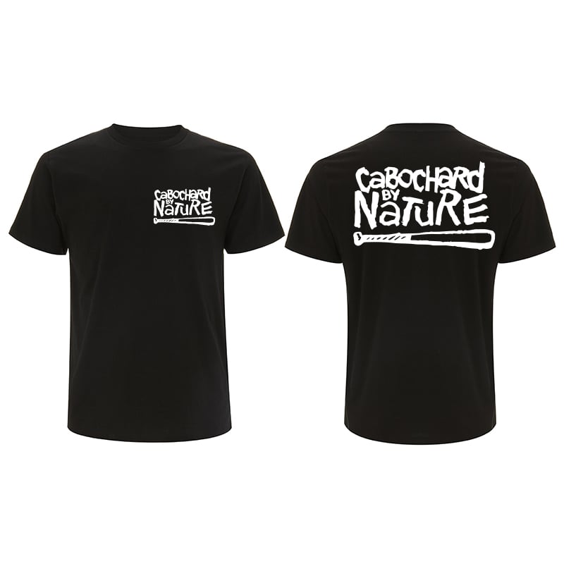 Image of TEE-SHIRT  NOIR R/V - CABOCHARD BY NATURE