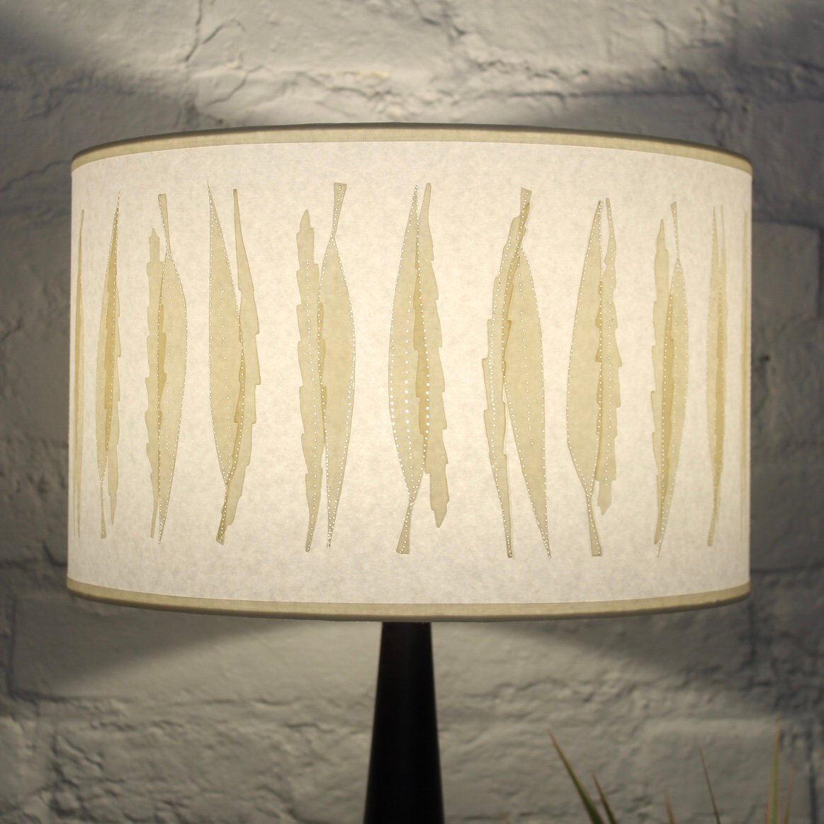 leaf print lamp shade