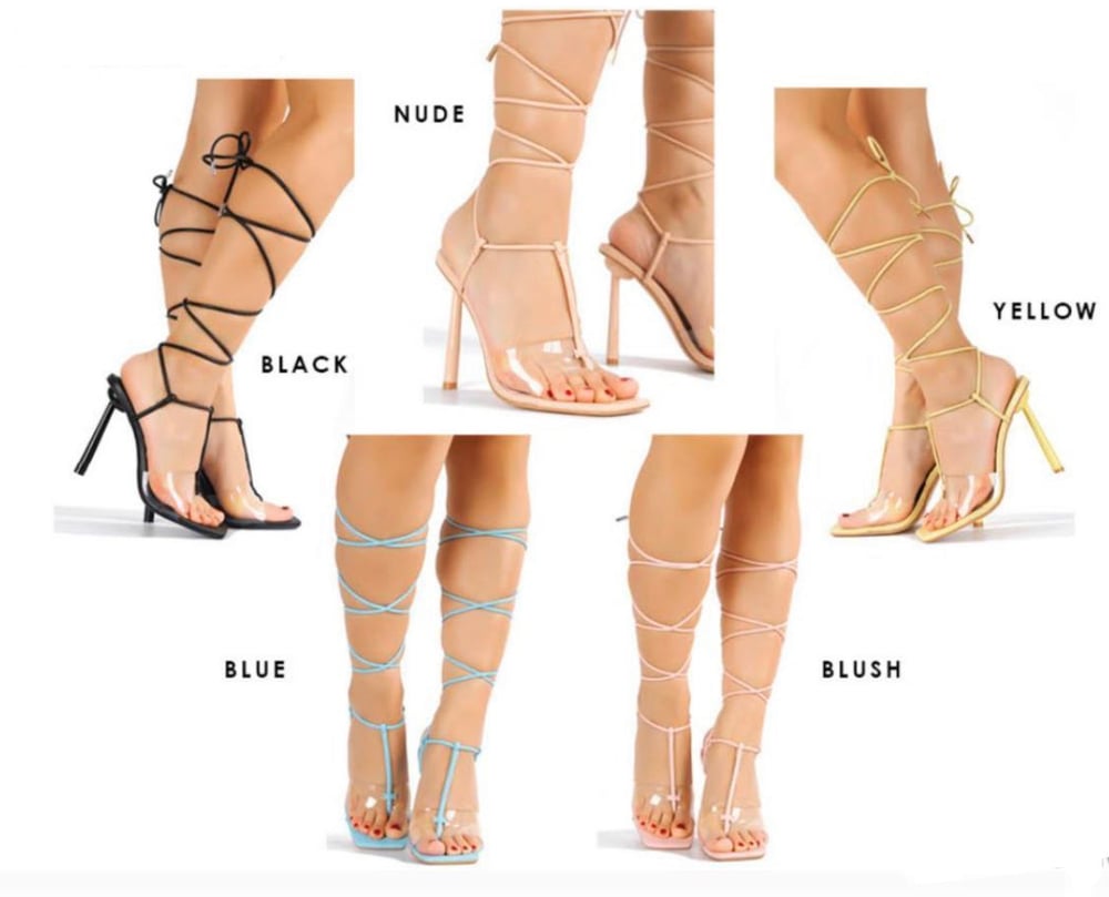 Image of TIE ME UP HEELS