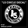 Lexus Society Circle Decal