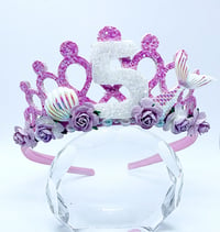 Image 2 of Pink and lilac mermaid Birthday Tiara 