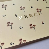 Image 2 of Carte Merci ( avec dorure)