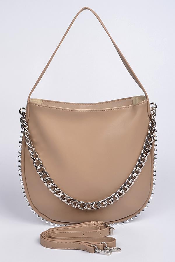 Image of Khaki Chain Strap Handbag
