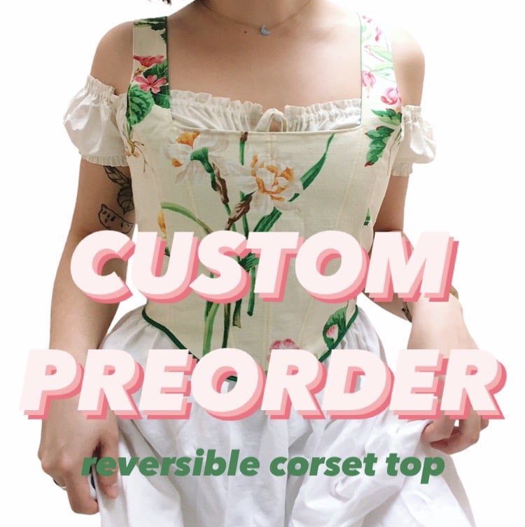 Image of PREORDER — Reversible Corset Top