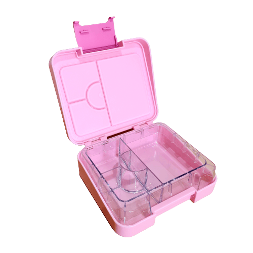 Mini leakproof bento lunch box - pink *FREE NAME LABEL* | Apples and ...