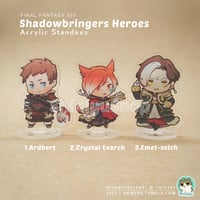 Image 3 of FFXIV - Shadowbringers Heroes Acrylic Charm / Standee (pre-order)