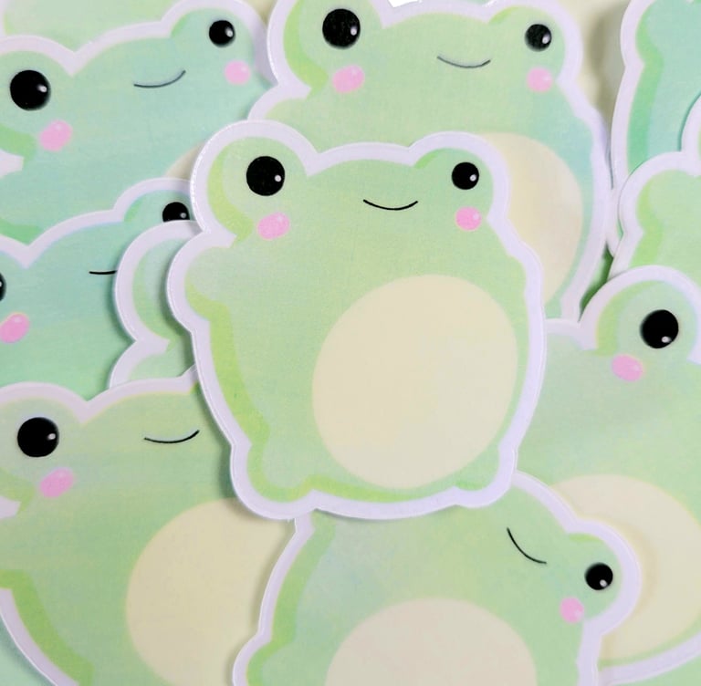 Kawaii Froggy Stickers, Frog Stickers