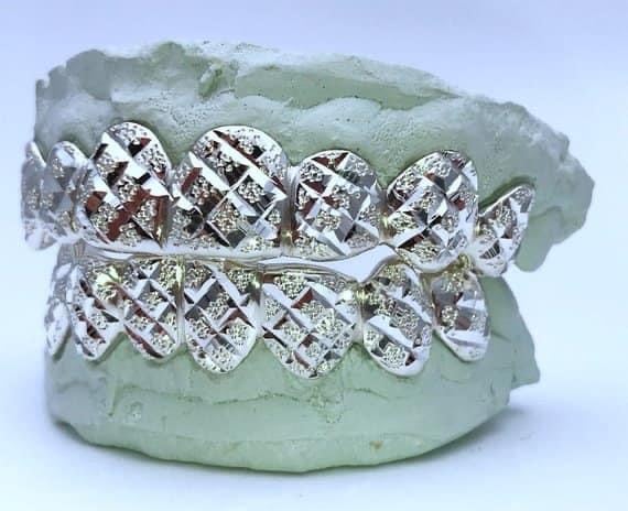 Image of SILVER 8X8 DIAMOND CUT