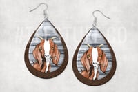 Goat Teardrop shaped  earrings