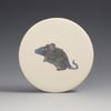 Woodland mouse ceramic wall hanging 