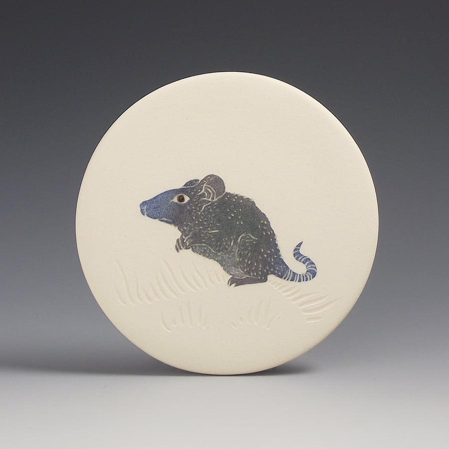 Image of Woodland mouse ceramic wall hanging 