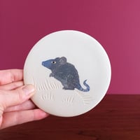 Image 5 of Woodland mouse ceramic wall hanging 