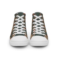 Image 9 of Boho Nature Cottagecore Inspired Deer in The Forest Women’s high top canvas shoes