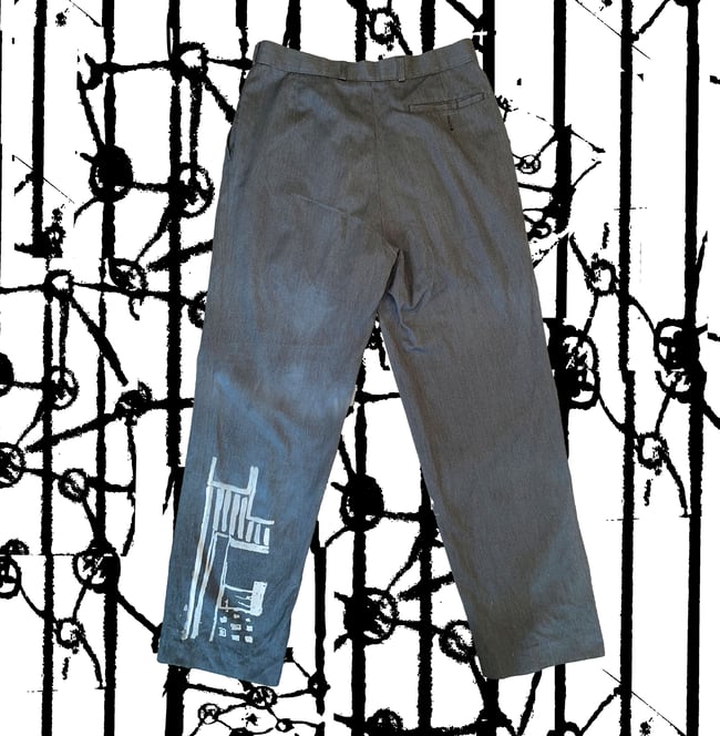 "TV TIME" WASHED OUT SUIT PANTS