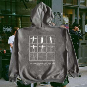 STONE GREY EXISTENCE HOODIE