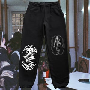 BLACK EXISTENCE SWEAT PANTS