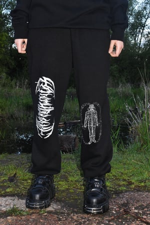 BLACK EXISTENCE SWEAT PANTS