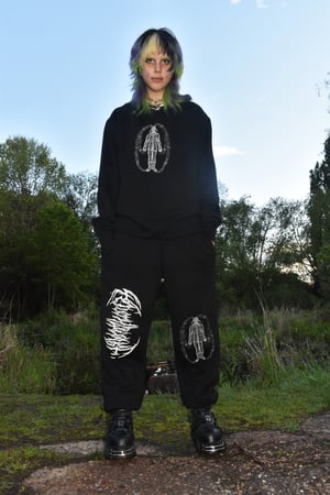 BLACK EXISTENCE SWEAT PANTS