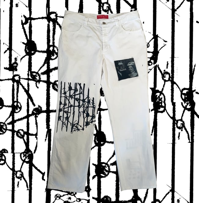 'CALL ME' WHITE TROUSERS