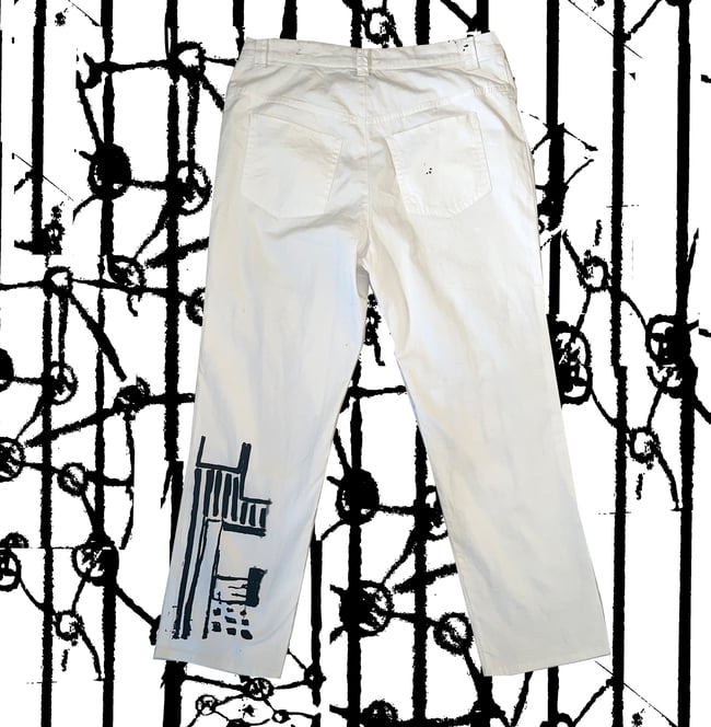 'CALL ME' WHITE TROUSERS
