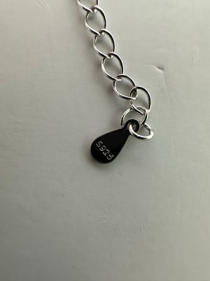 Image of Maxine Noble Crushed Ice Radiant Cut Pendant Necklace In Sterling Silver
