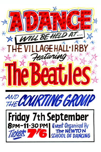 Image of THE BEATLES IRBY CONCERT POSTER 1962
