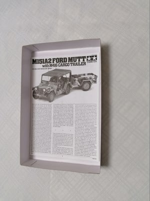 Image of TAMIYA 1/35 U.S. M151A2 FORD MUTT WITH M416 CARGO TRAILER MILITARY MINIATURE SERIES NO.130 