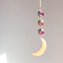 Golden Aurora Moon Suncatcher - 3 colours available
