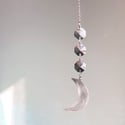 Silver Aurora Moon Suncatcher - 3 colours available