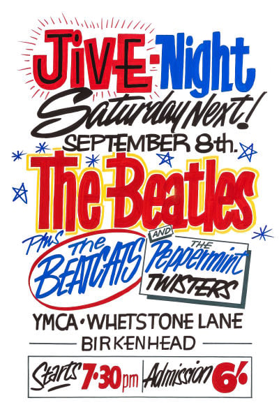 Image of THE BEATLES AT YMCA BIRKENHEAD CONCERT POSTER 1962