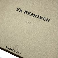Image 5 of "Ex Remover" Original 1/1 (Dark Blue) on 50x50cm Deep Edge Canvas