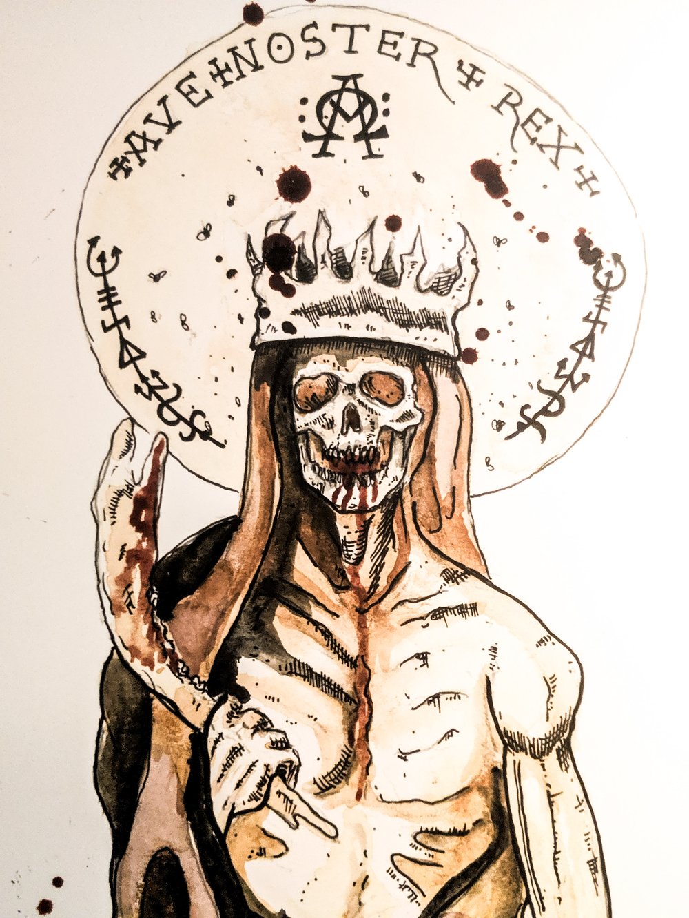 "Hail Our King" Art Print/Altar Icon