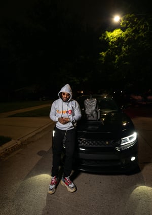 Image of Grey FLAVORS Food hoodie