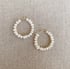 Janey Pearl Hoop Earrings Image 2