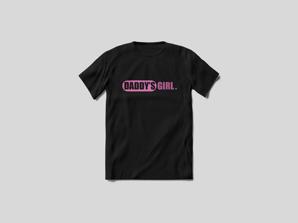 DADDY'S GIRL TEE - PINK & BLACK
