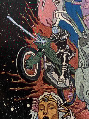 Image of Search for the Lightning of Altair woven blanket