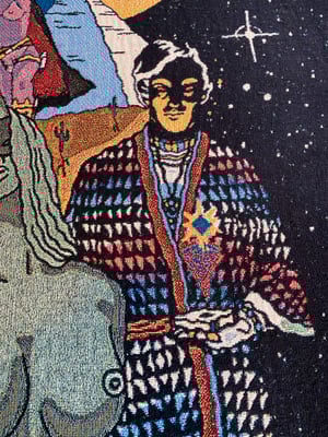 Image of Search for the Lightning of Altair woven blanket