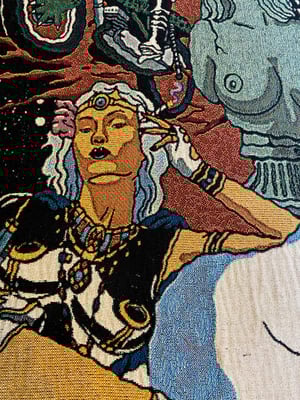 Image of Search for the Lightning of Altair woven blanket