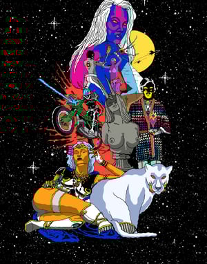 Image of Search for the Lightning of Altair woven blanket