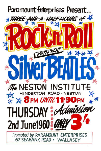 Image of ROCK 'N' ROLL WITH THE SILVER BEATLES CONCERT POSTER 1962