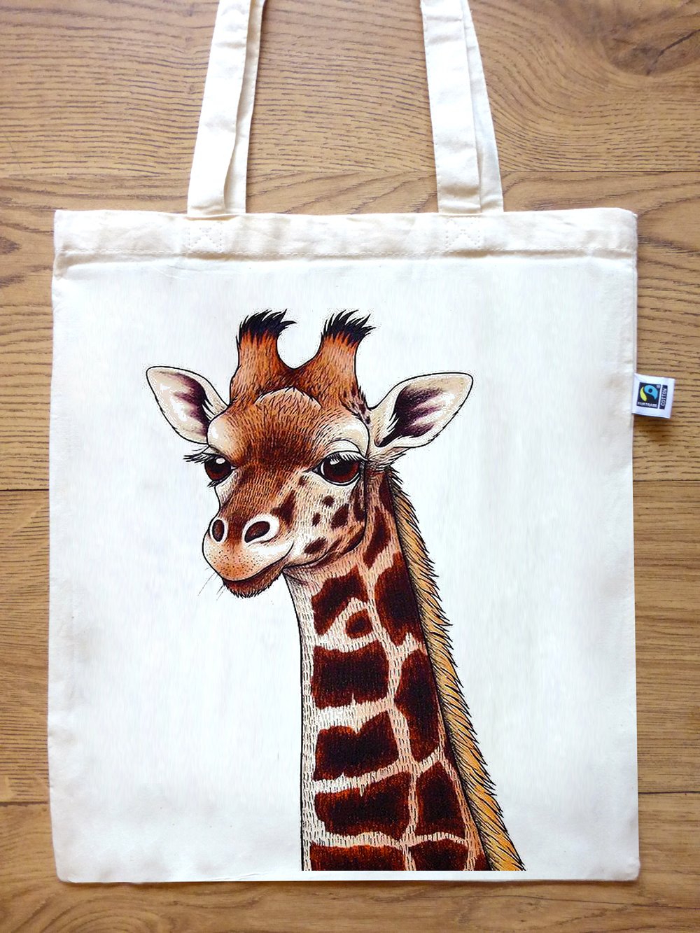 Giraffe print 2025 tote bag