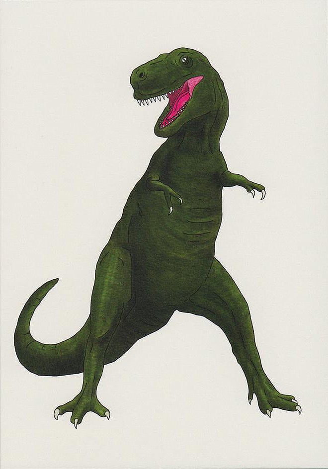 Image of T-Rex Dinosaur Card