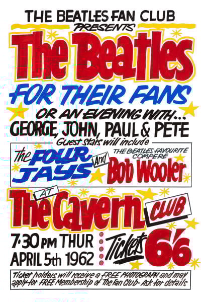 Image of THE BEATLES FOR THEIR FANS POSTER 1962