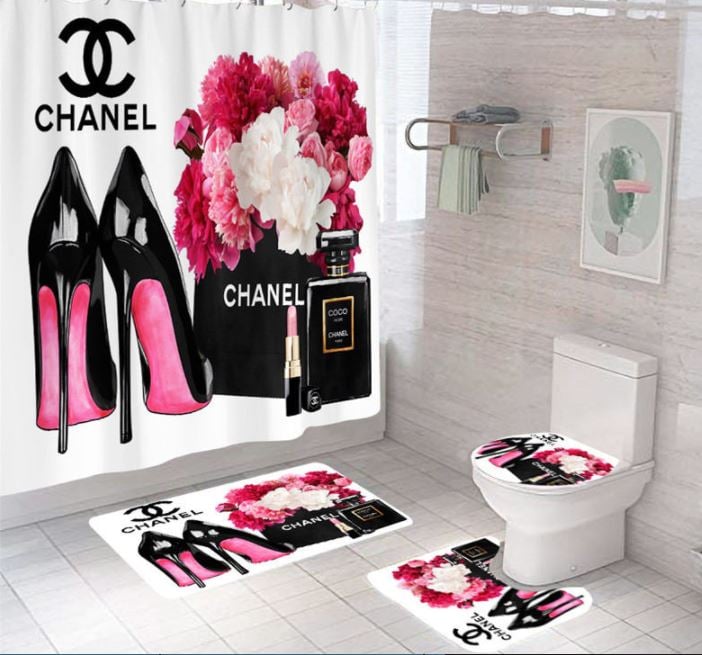 4 Piece Luxury Bathroom Set Satin Boutique