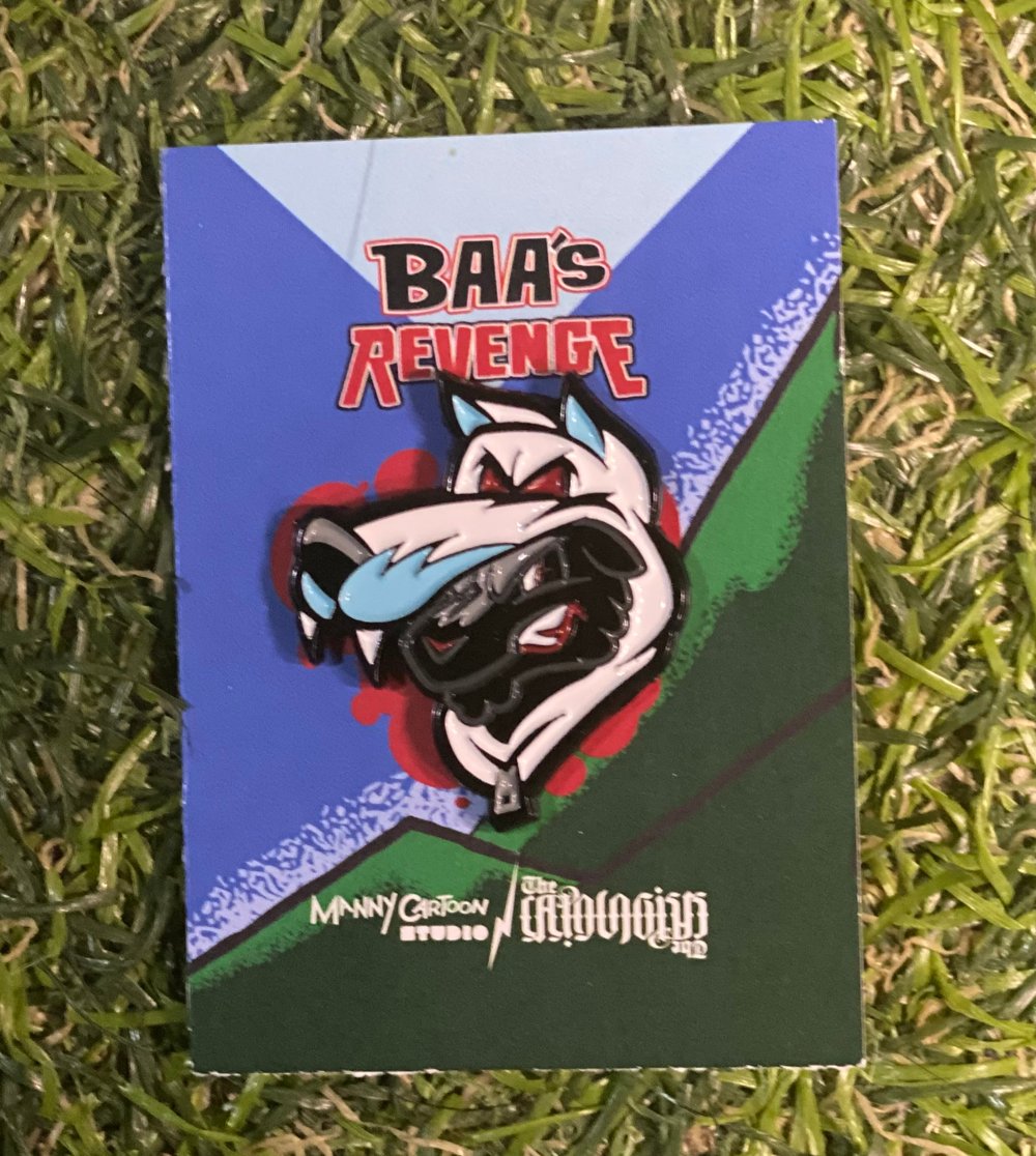 Manny Cartoon Studio - Baa’s Revenge Soft Enamel Pin