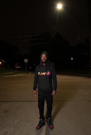 Image of Black FLAVORS Food hoodie