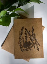 "A Little Mouse In The Field" Card