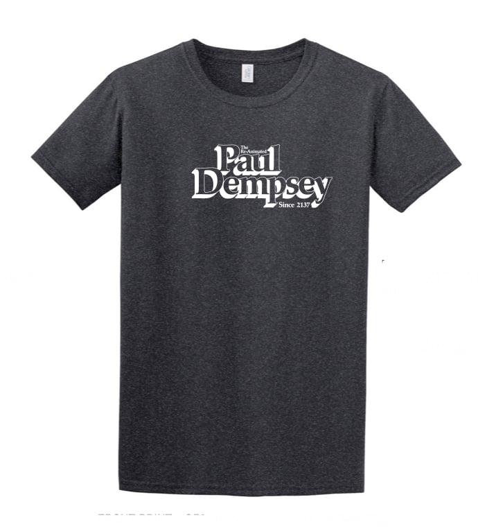 Image of Paul Dempsey Re-Animated tee on dark grey marle 3XL size only