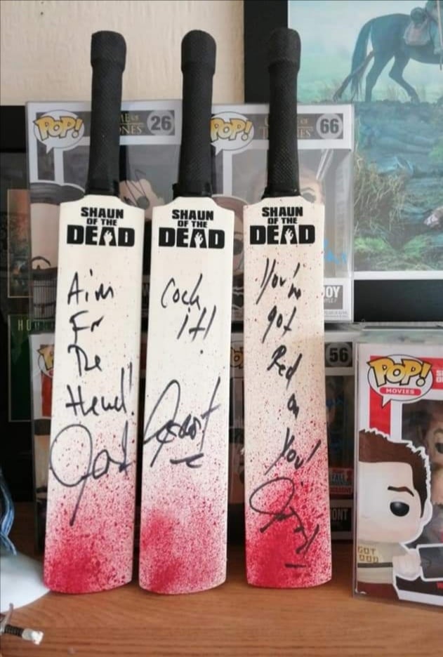 Shaun Of The Dead Custom Mini Cricket Bat's