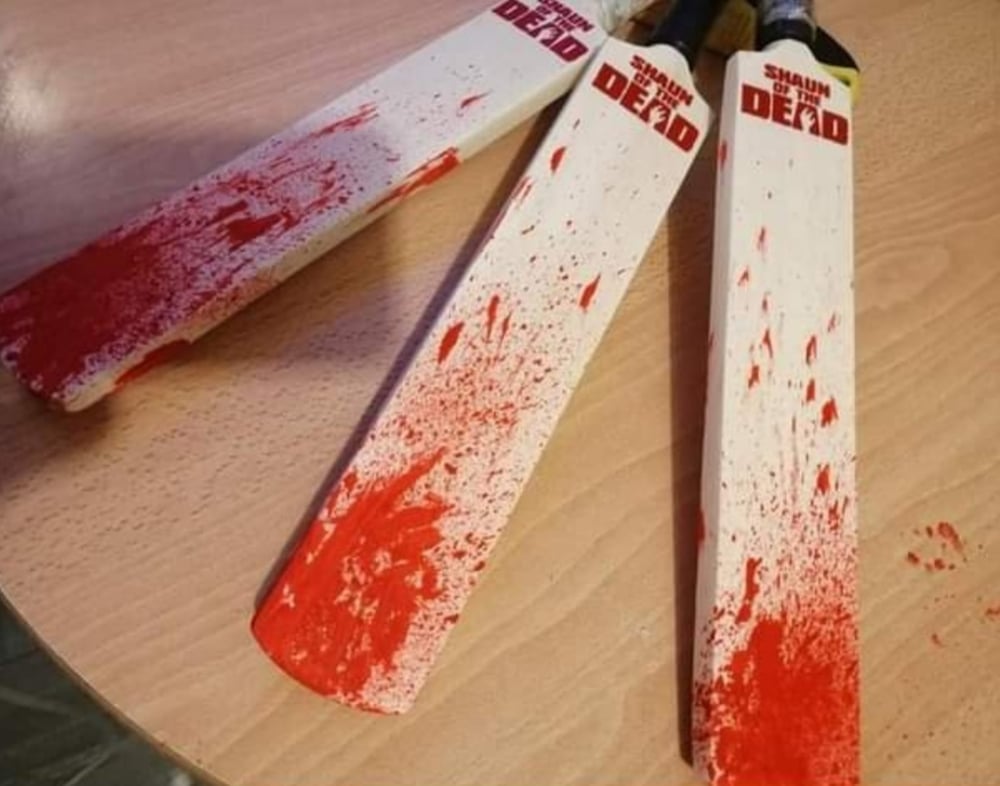 Shaun Of The Dead Custom Mini Cricket Bat's